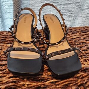 Convertible heels, Black studs